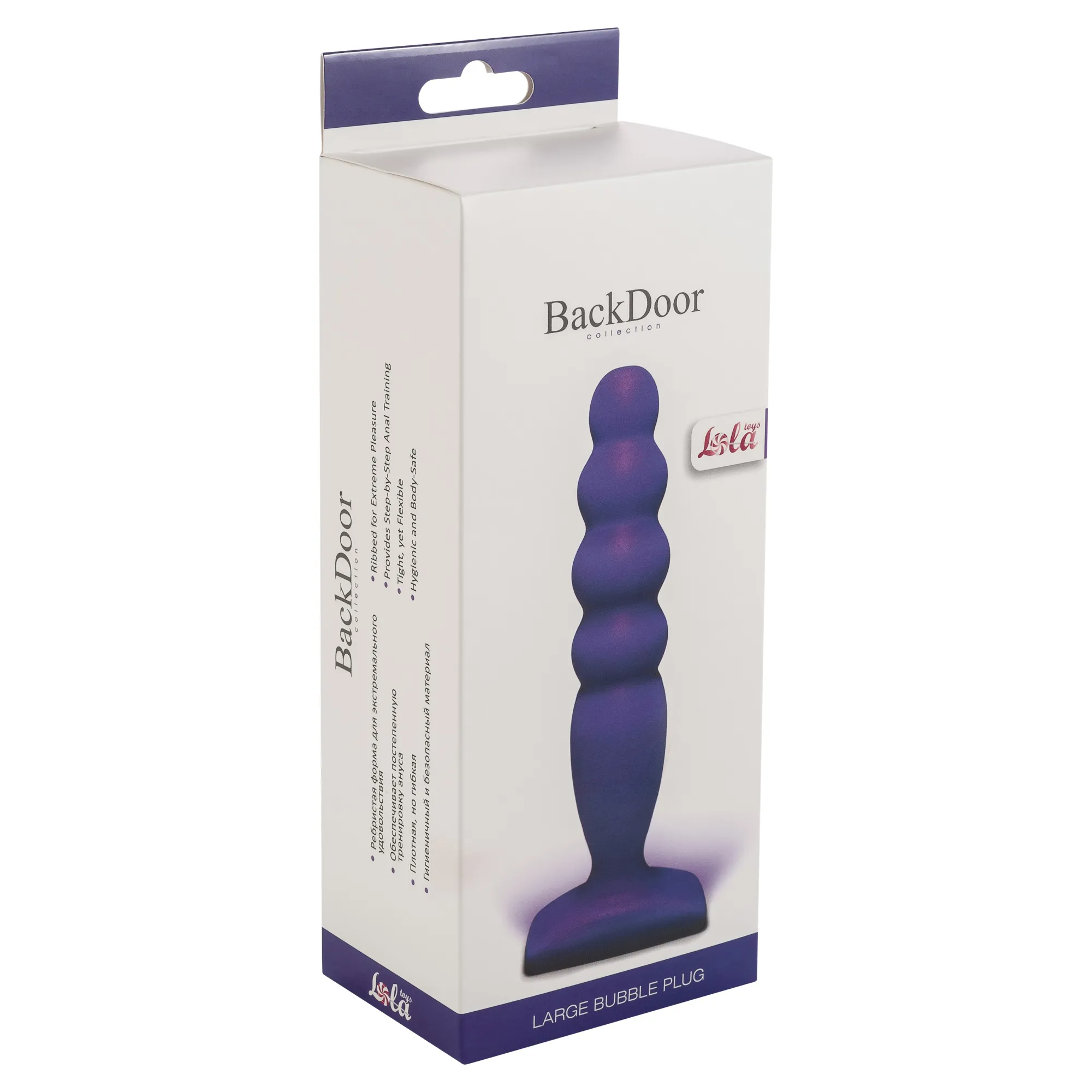 анальный стимулятор large bubble plug purple 511488lola в Перми