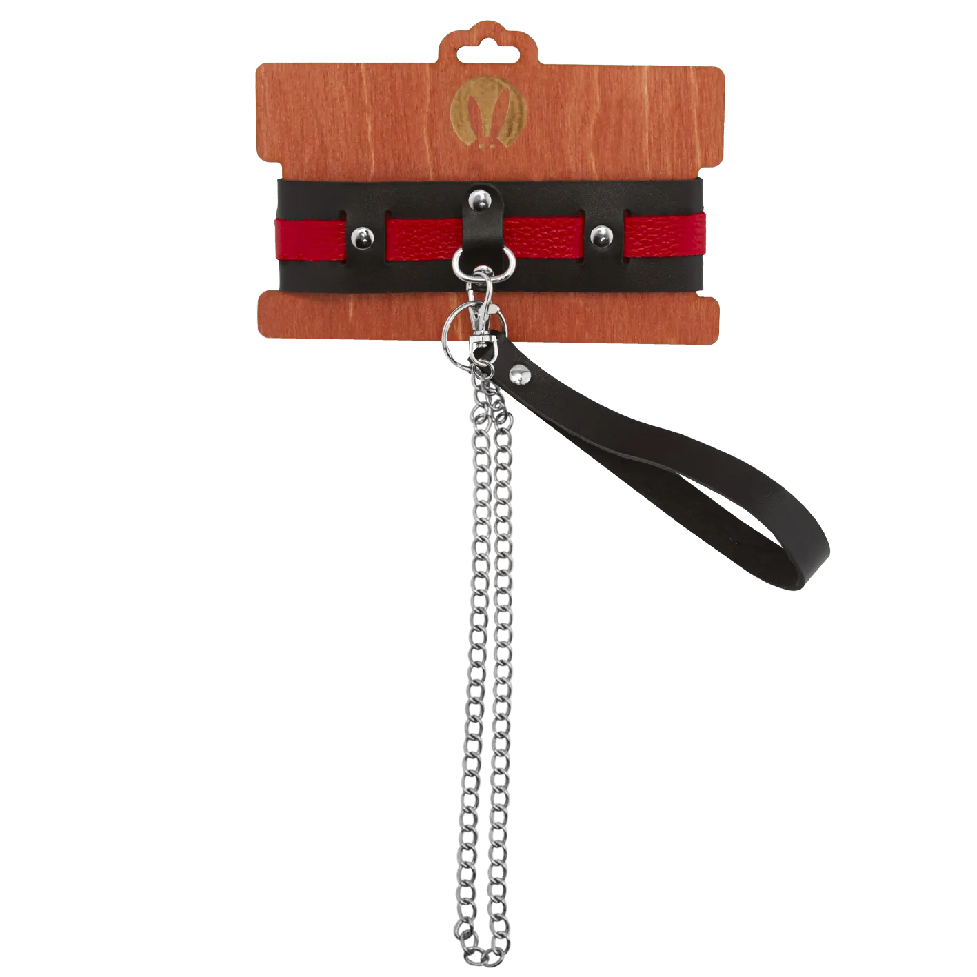 Ошейник PinkRabbit с красным ремешком