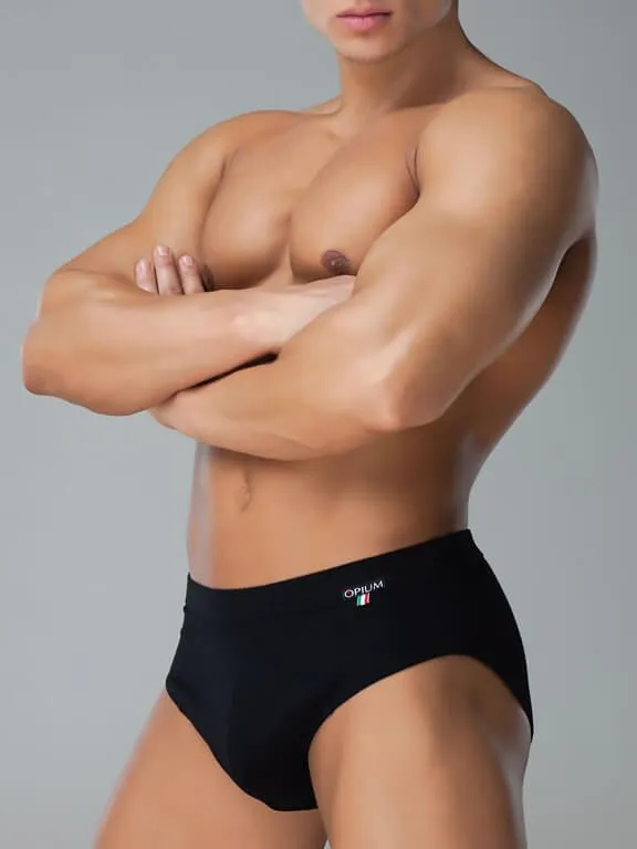 Эротическое трусы-слипы мужские opium r52, черные в Перми