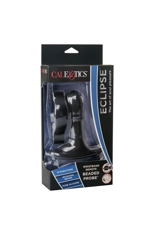 перезарежаемый анальный стимулятор beaded probe с функцией "ротации" и управлением с браслета в Перми