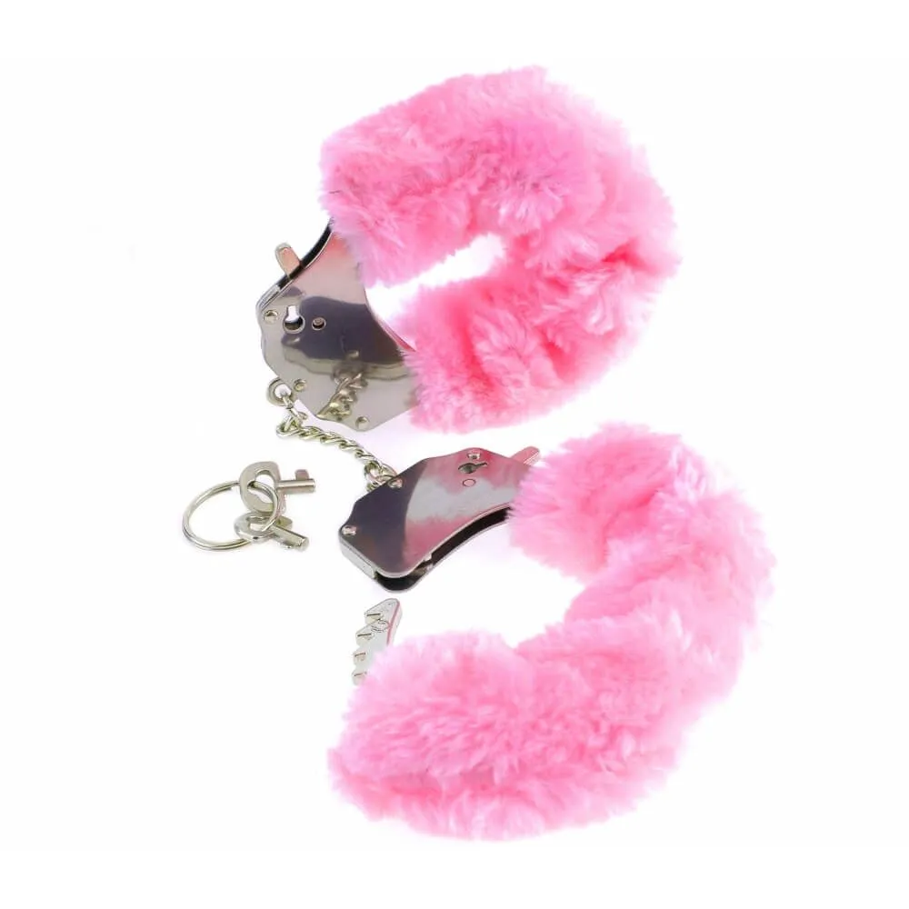 Наручники декоративные с мехом Pipedream Original Furry Cuffs, розовые