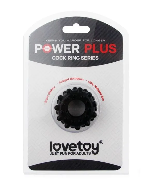 эрекционное кольцо lovetoy power plus 1433, черное в Перми
