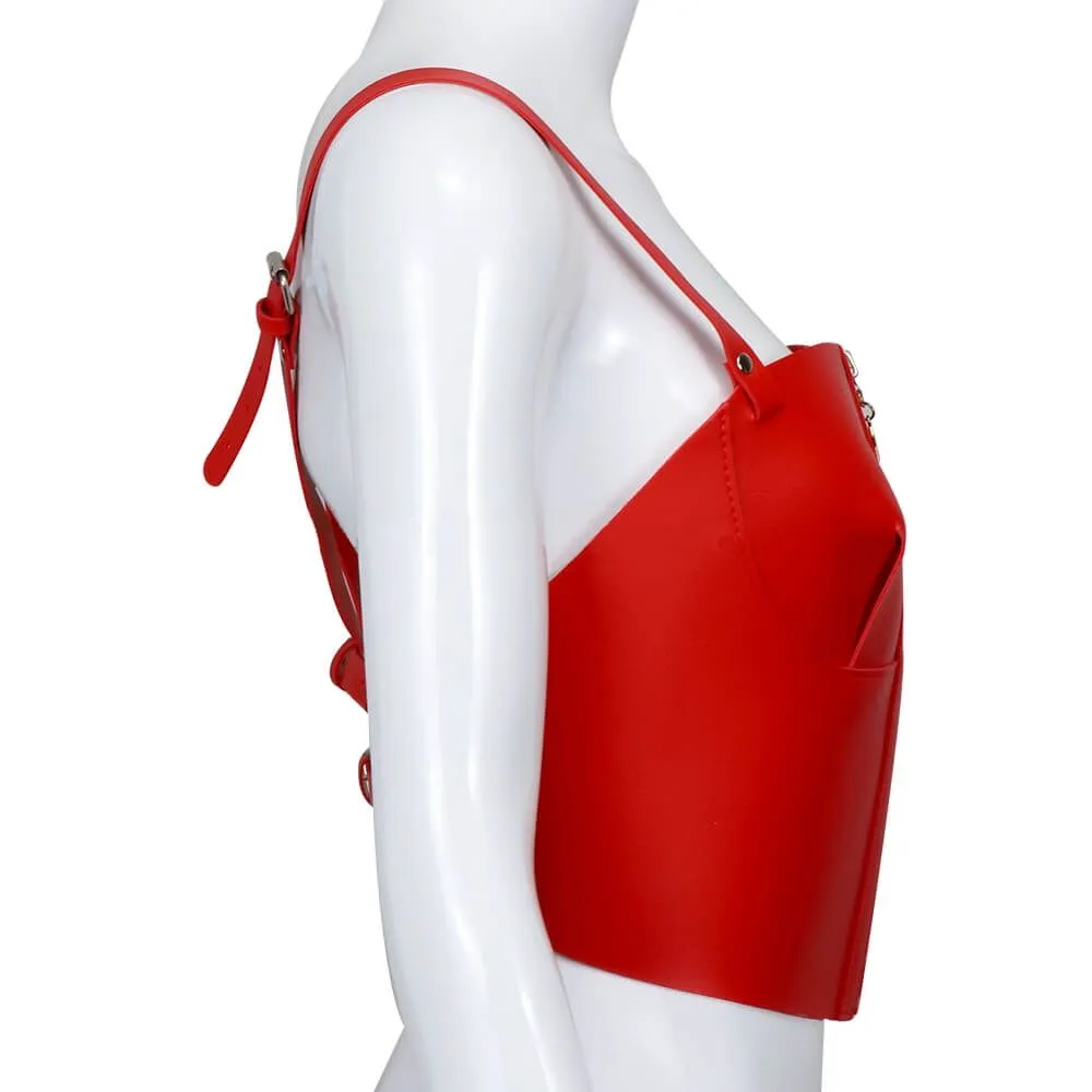 Эротическое корсет на молнии lapin rose harness, красный в Перми