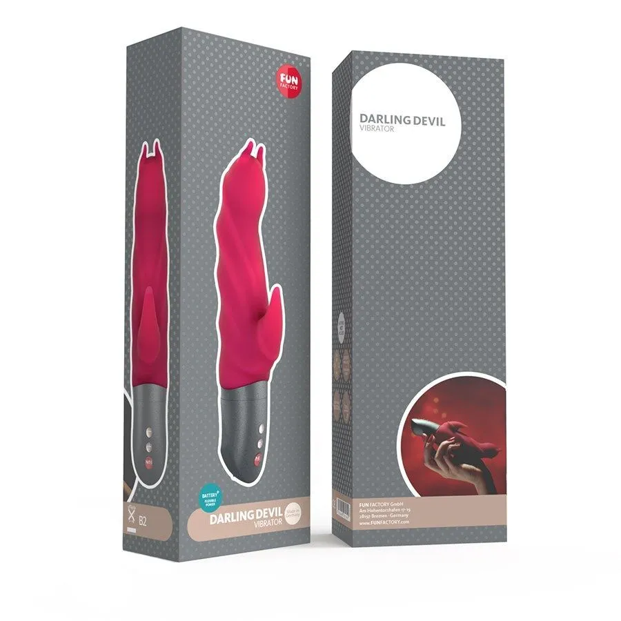 вибратор fun factory darling devil battery plus, малиновый в Перми
