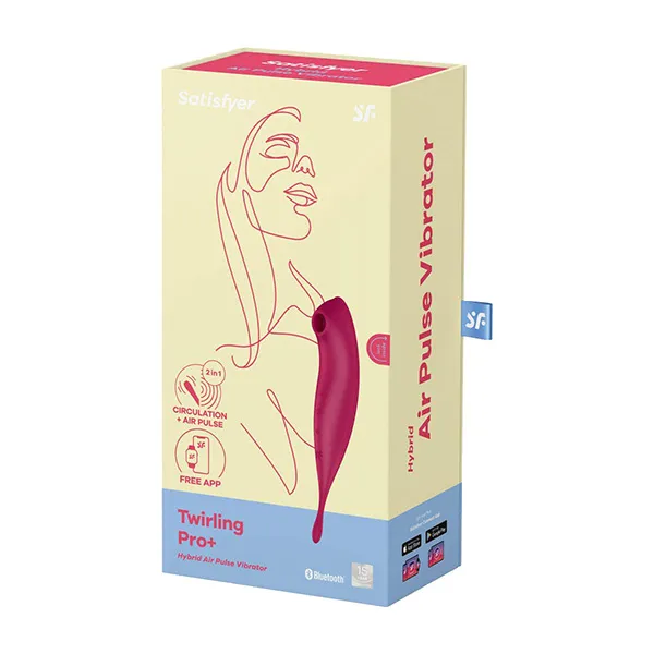 вакуумный массажер satisfyer twirling pro+ dark red 043906sa в Перми