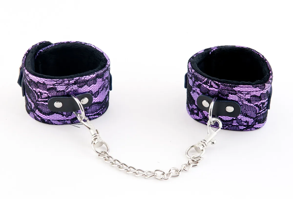 кружевные поножи toyfa marcus, пурпурный, 46 см. в Перми