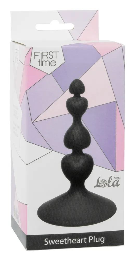 анальная пробка sweetheart plug black 4106-03lola в Перми