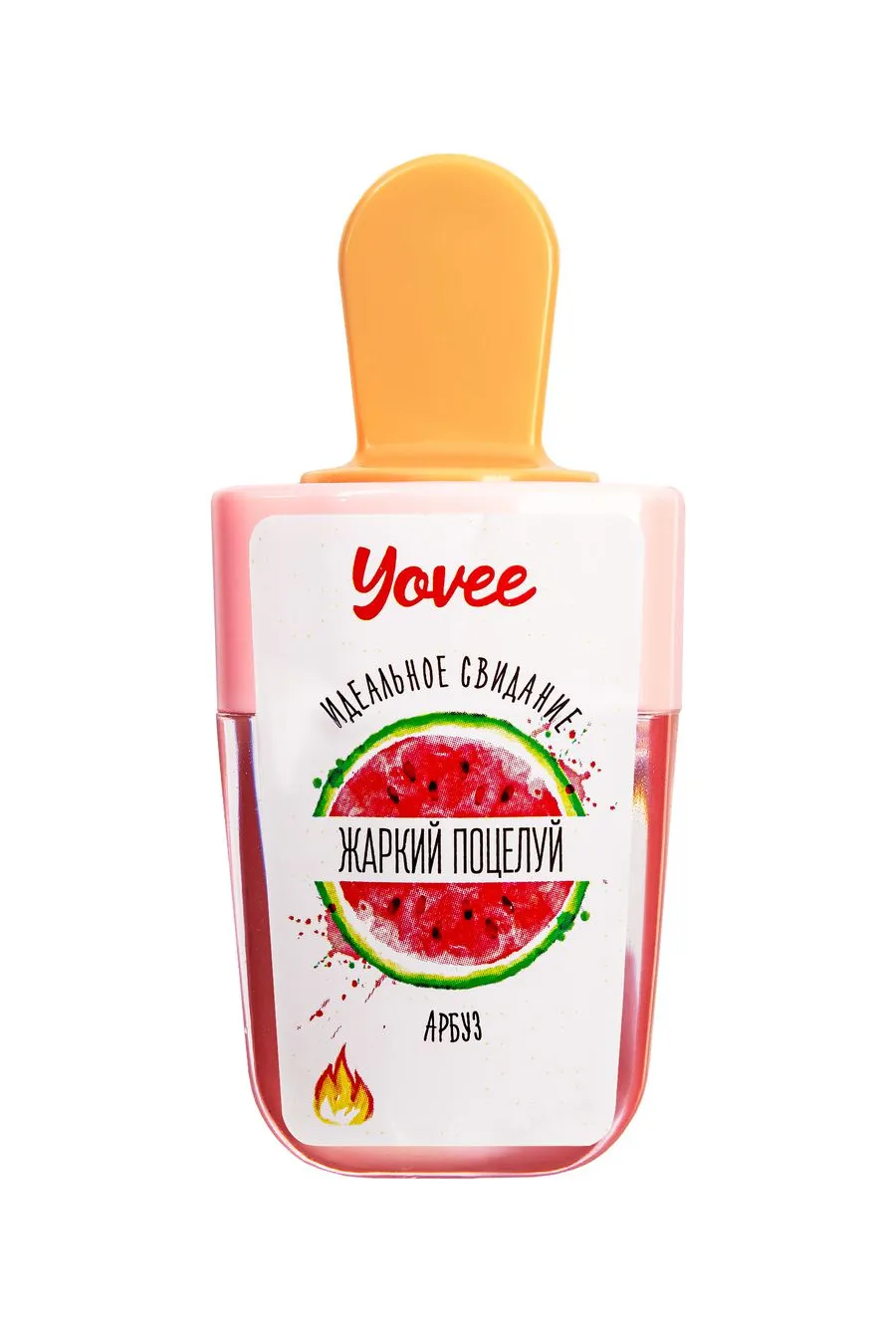 бальзам для губ yovee «жаркий поцелуй» с ароматом арбуза, разогревающий, 5 мл в Перми