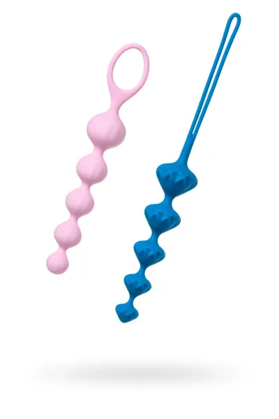 набор из 2 цепочек satisfyer beads colored 000862sa в Перми
