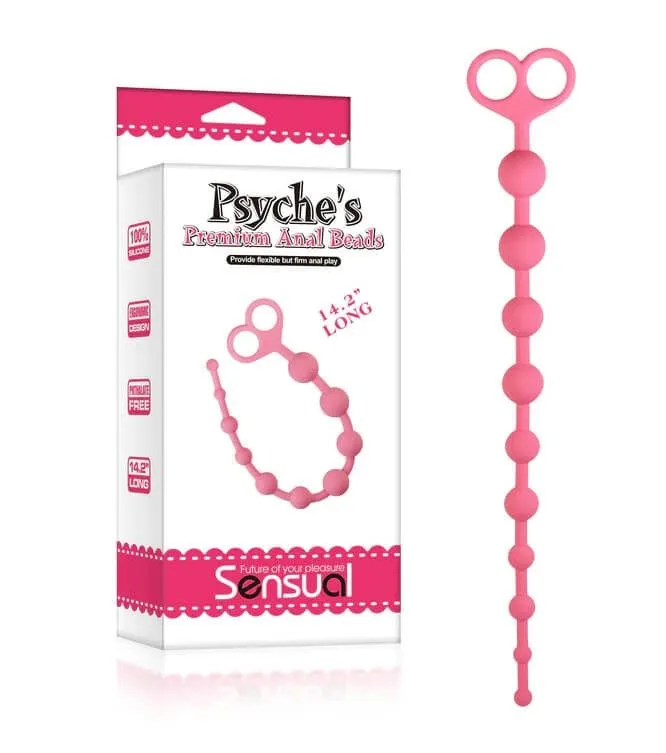 анальная цепочка lovetoy psyches premium anal beads, розовая в Перми