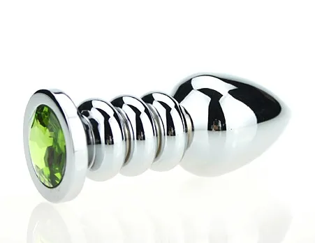 пробка металл фигурная серебро с зеленым стразом 10,3х3,8см 47423-6mm в Перми