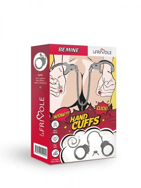 наручники декоративные со сменными цепями le frivole be mine, металл в Перми