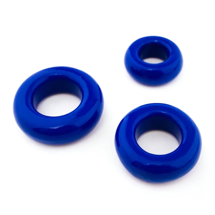 набор эрекционных колец pinkrabbit toyz, синий в Перми