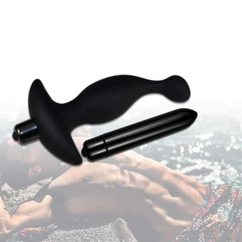 анальная пробка фигурная lovetoy p spot plug, чёрная в Перми