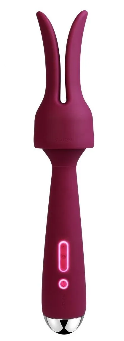 универсальный массажер с насадкой svakom emma, фиолетовый в Перми