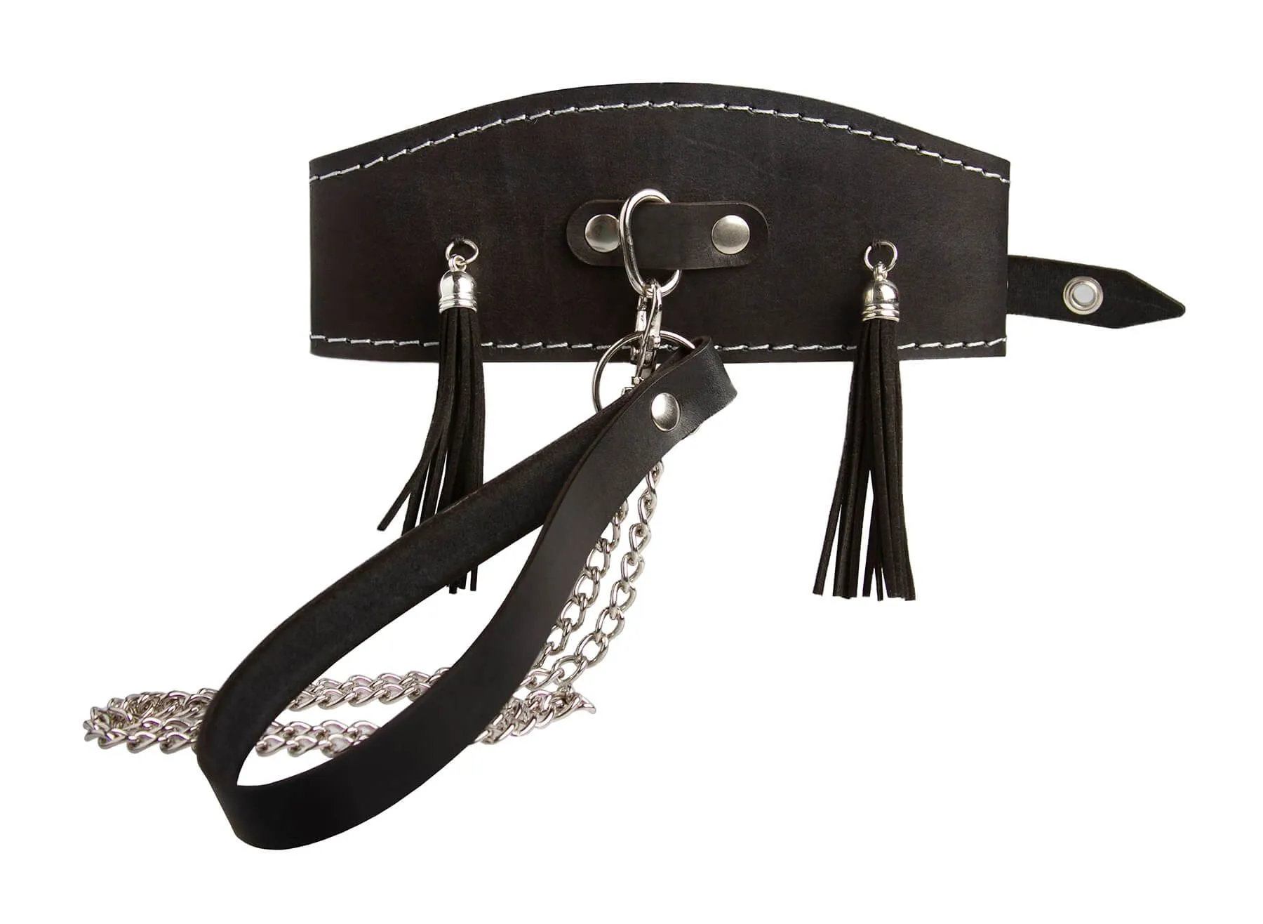 ошейник высокий pinkrabbit с кисточками, чёрный в Перми