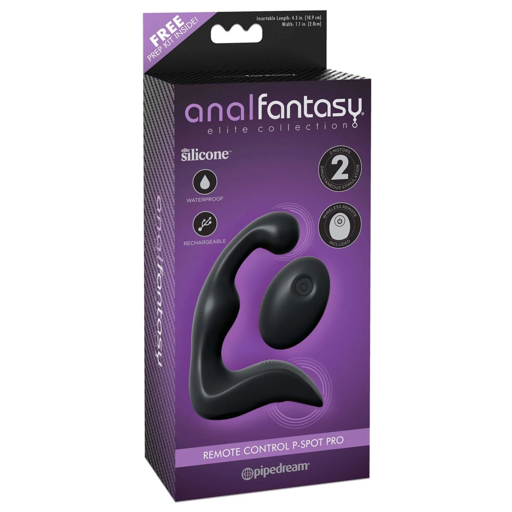 вибростимулятор простаты простаты pipedream anal fantasy p-spot pro, черный в Перми