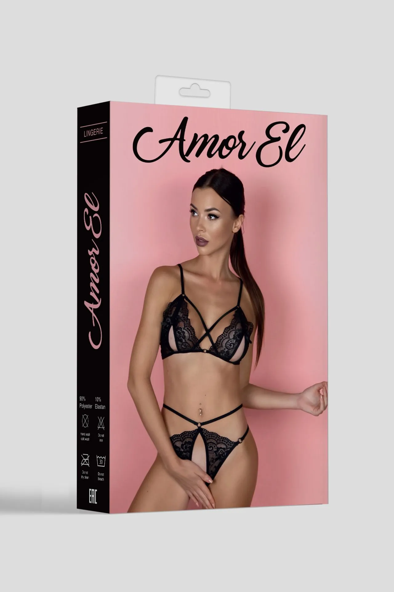 Эротическое комплект эротического белья malda черный l/xl в Перми