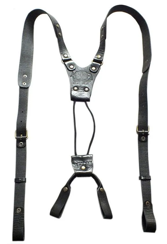 Эротическое бондажный комплект подиум черный кожанный в Перми