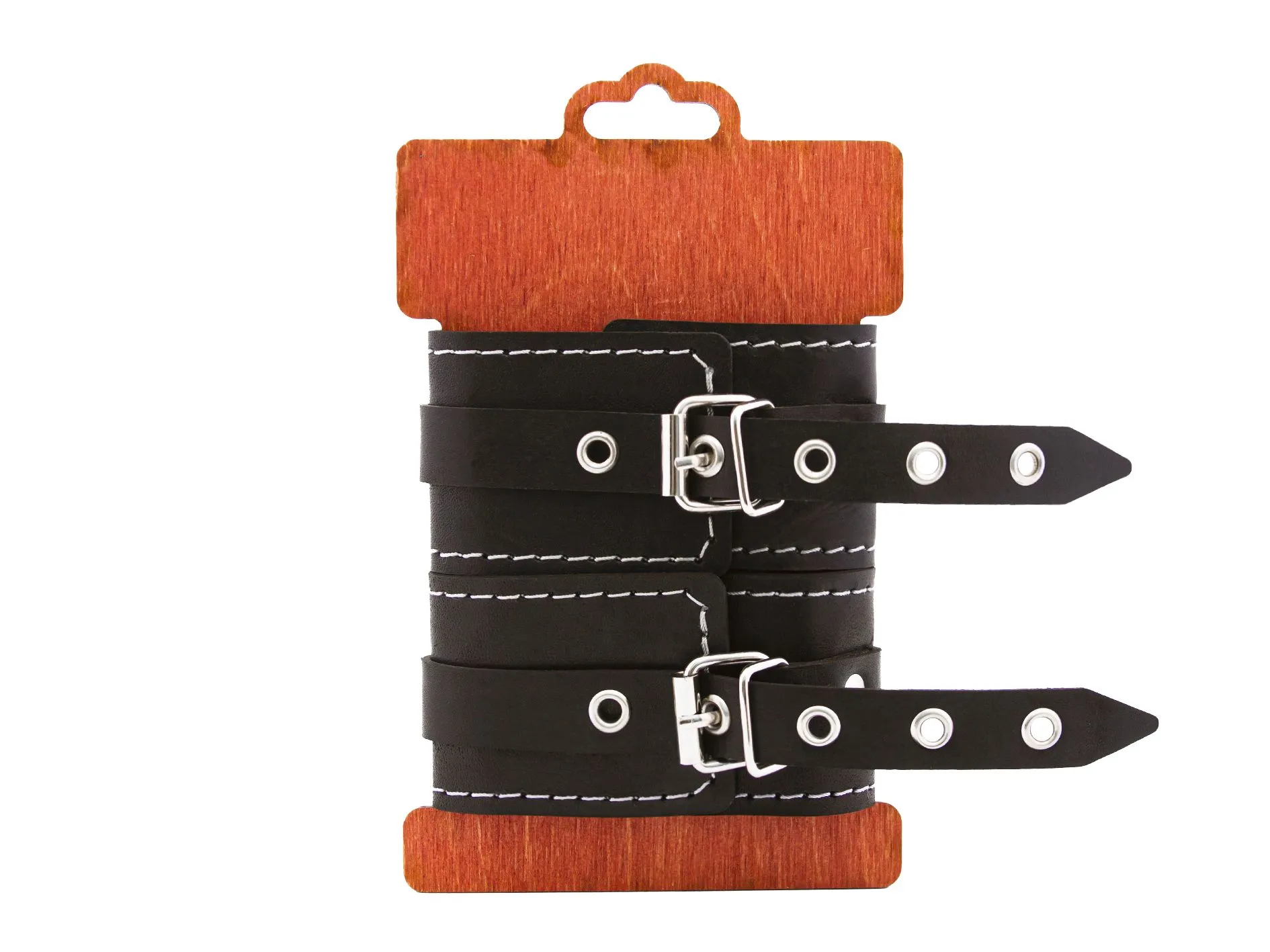 оковы pinkrabbit из натуральной кожи, с белой строчкой в Перми