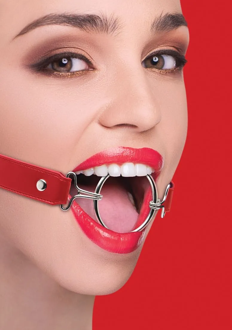 кляп-кольцо ring gag xl, красный в Перми