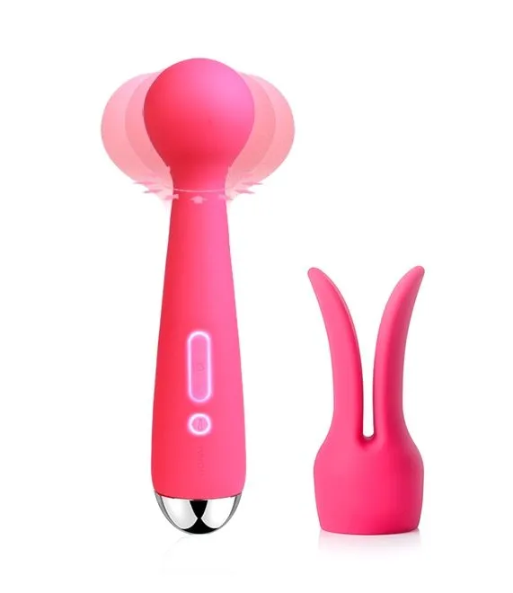 универсальный массажер с насадкой svakom emma, розовый в Перми