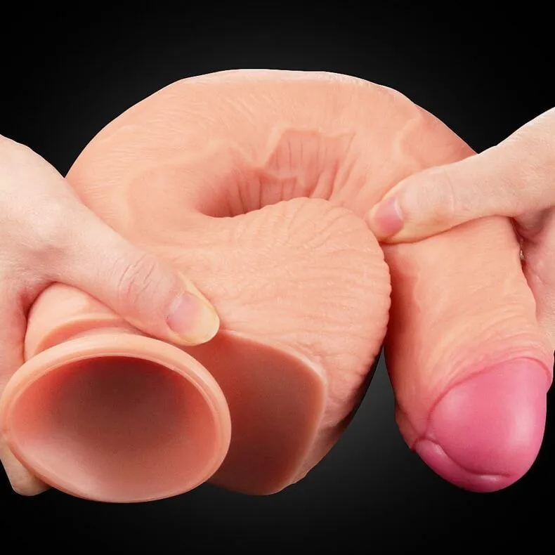 фаллоимитатор lovetoy 12 inch dual layered nature cock king sized, телесный в Перми