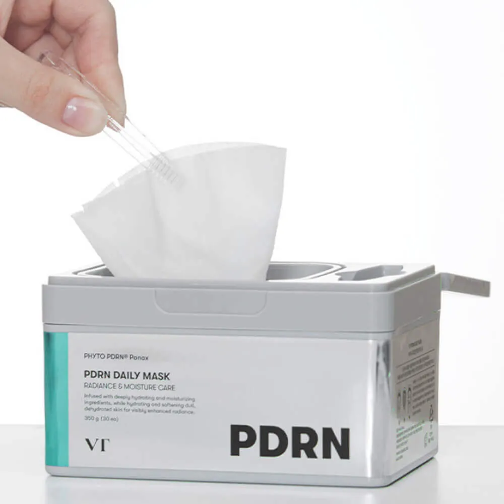 vt cosmetics pdrn daily mask 30ea, набор тканевых масок с пдрн для сияния кожи 30 шт(350 г) в Перми
