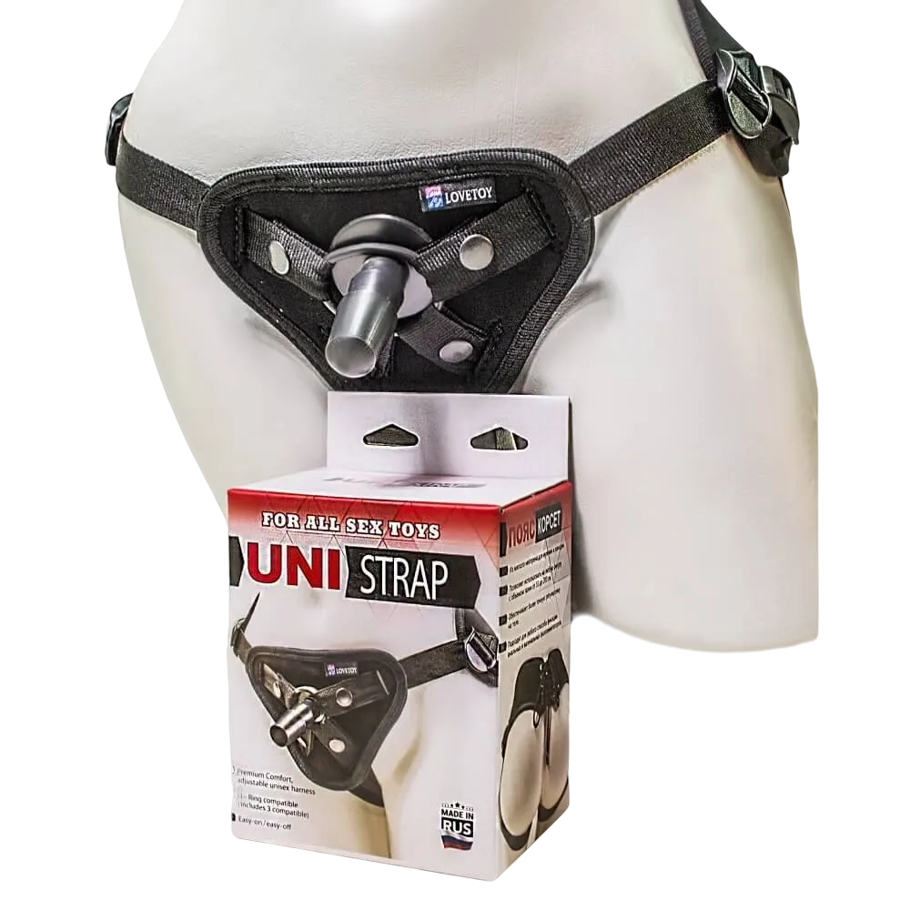 Трусики для страпона Lovetoy Harness Uni Strap, черные