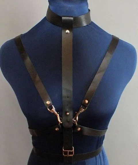 Эротическое бондажный комплект подиум с ошейником, черный в Перми