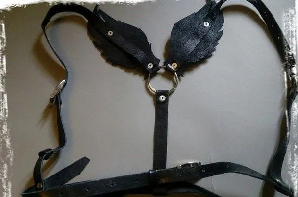 Эротическое бондажный комплект подиум крылья, черный в Перми