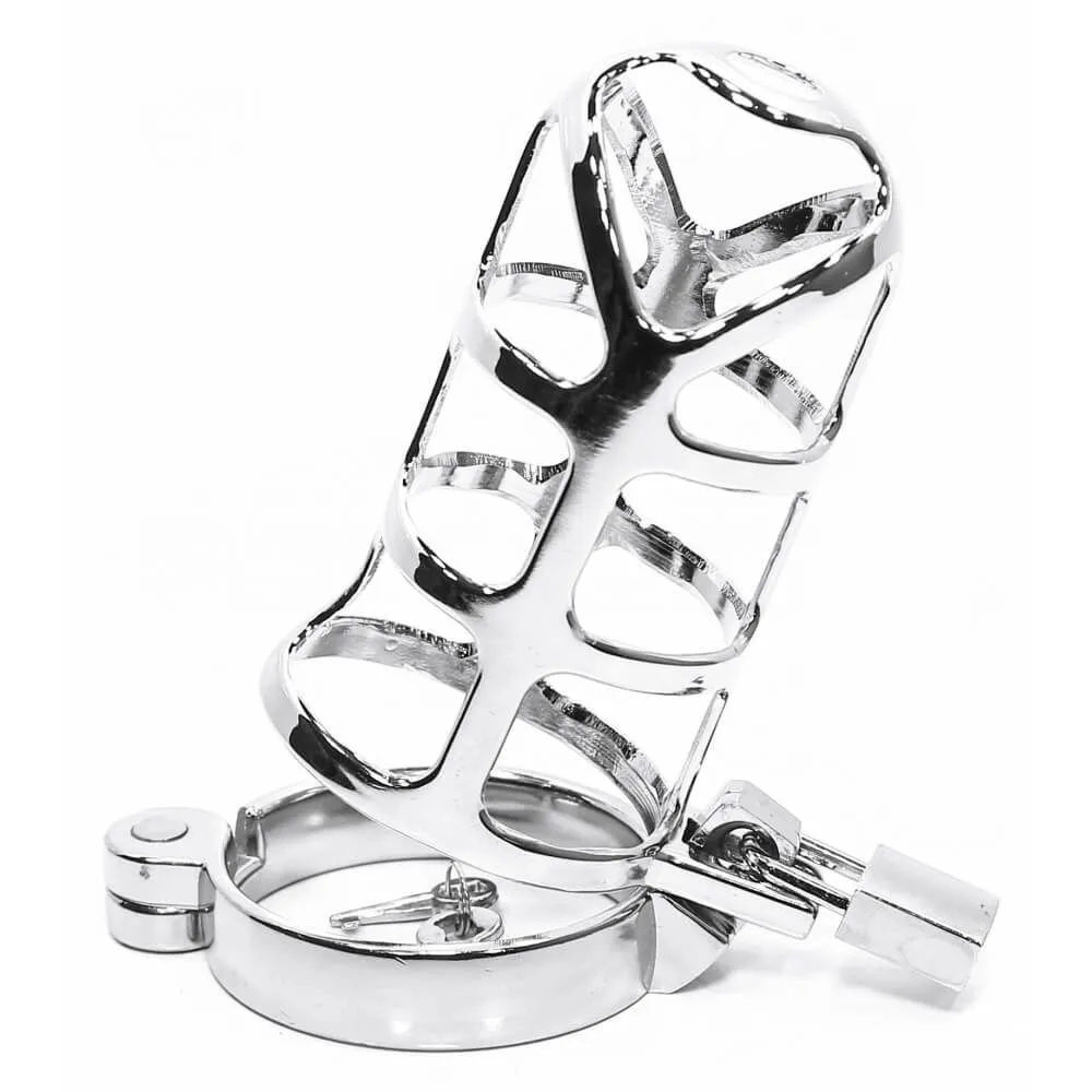 Клетка на член Pipedream Metal Worx Cock Cage XL, металлическая