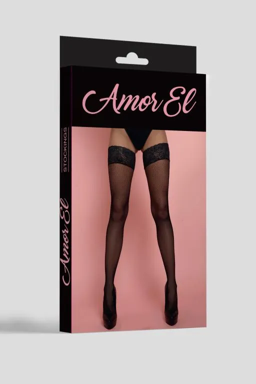 Эротическое чулки в мелкую сетку rosa vintage с рисунком сзади s/l черные в Перми