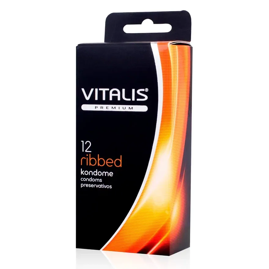 Презервативы Презервативы VITALIS Ribbed, 12 шт в Перми