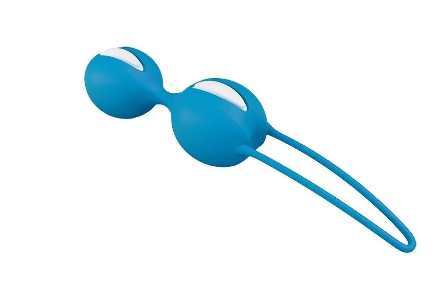 вагинальные шарики fun factory smartballs duo, ярко-голубые в Перми