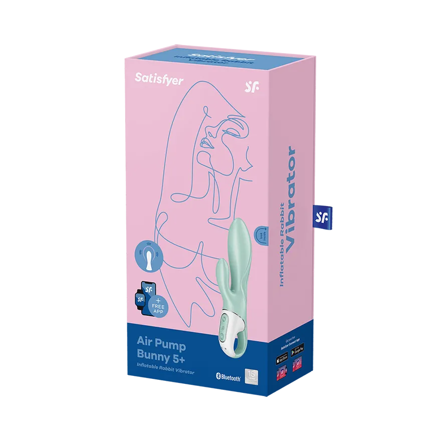 вибратор с функцией расширения satisfyer air pump bunny 5+ mint 038537sa в Перми