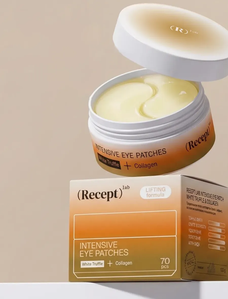 гидрогелевые патчи с белым трюфелем и коллагеном «recept lab intensive eye patches  white truffle & collagen» в Перми