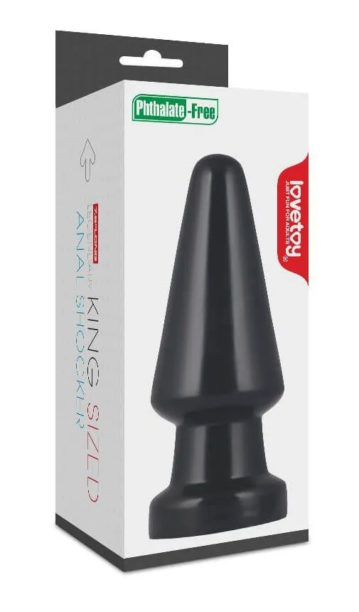 анальная пробка lovetoy king-sized anal shocker, черная в Перми