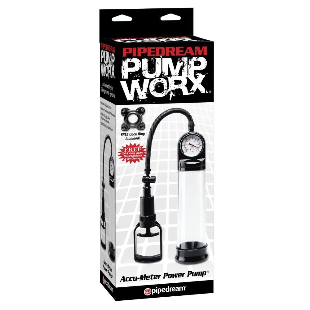 помпа pipedream accu-meter power pump, прозрачная в Перми