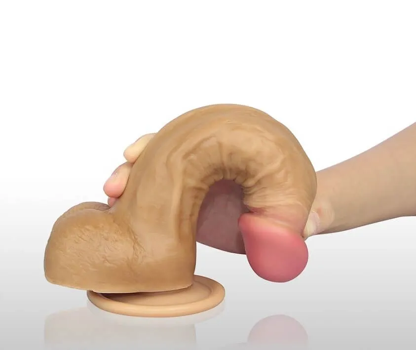 фаллоимитатор на присоске lovetoy nature cock 8 inch, телесный в Перми