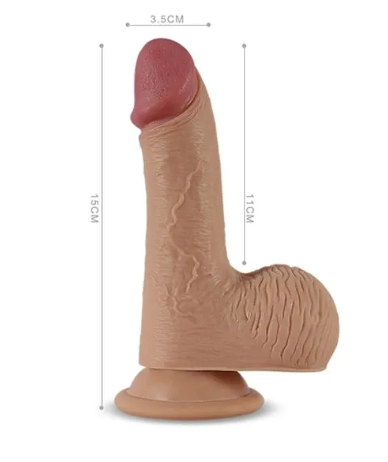 вибратор на присоске lovetoy nature cock luca, телесный в Перми