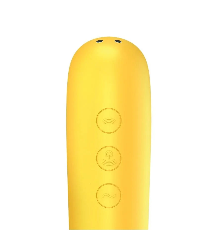 вакуум-волновой бесконтактный стимулятор клитора satisfyer dual love, жёлтый в Перми