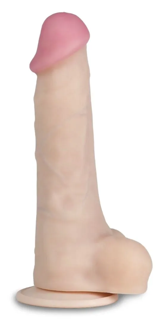 Вибромассажер неоскин на присоске, телесный