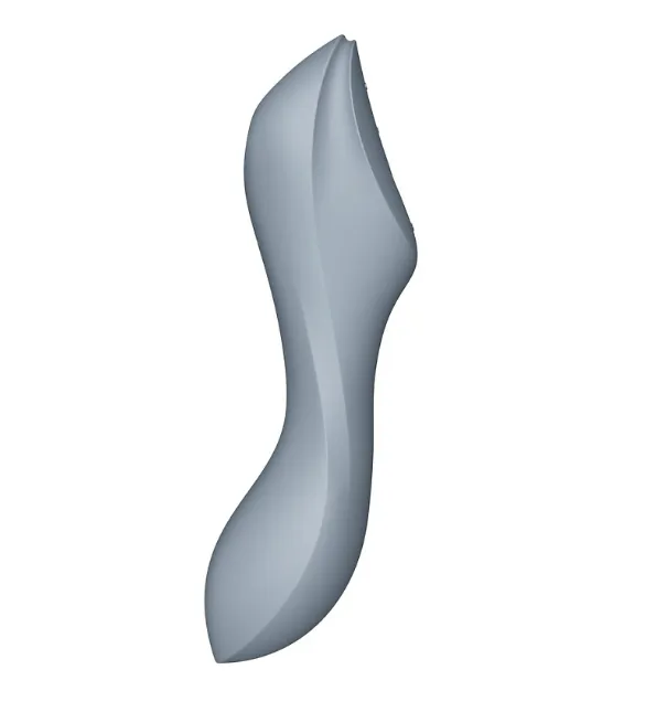 двухсторонний стимулятор с вибрацией и вакуумно-волновым эффектом curvy trinity 3 (bluegrey) (eu+wor в Перми