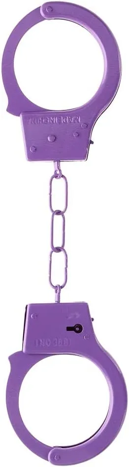 наручники металлические beginner's handcuffs, фиолетовые в Перми