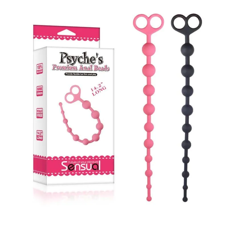 анальная цепочка lovetoy psyches premium anal beads, чёрная в Перми