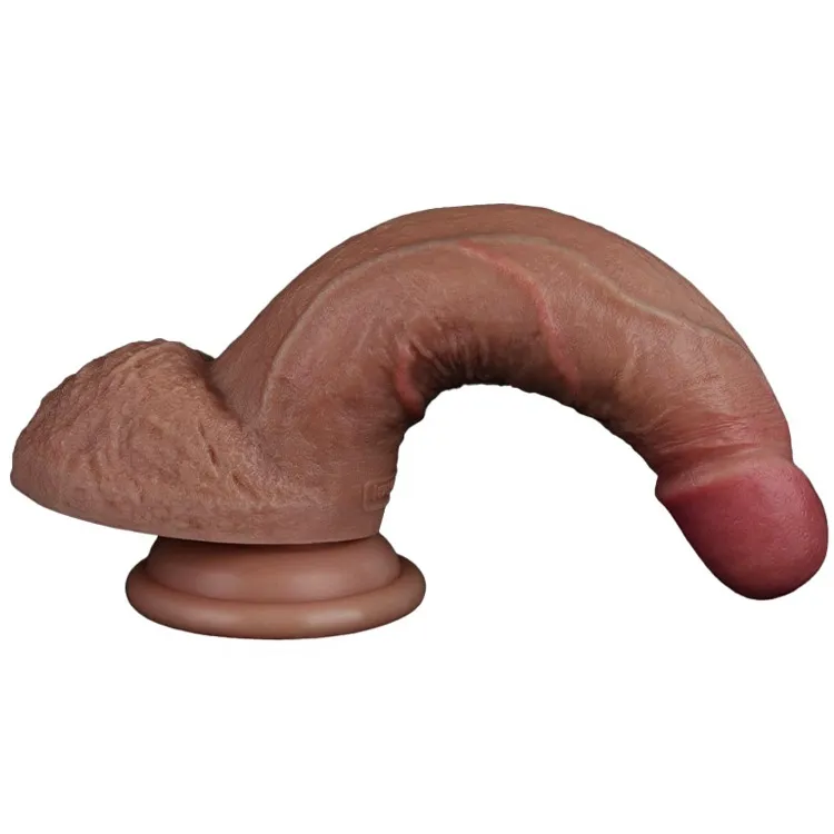 фаллоимитатор реалистичный lovetoy на присоске 18 см, телесный в Перми