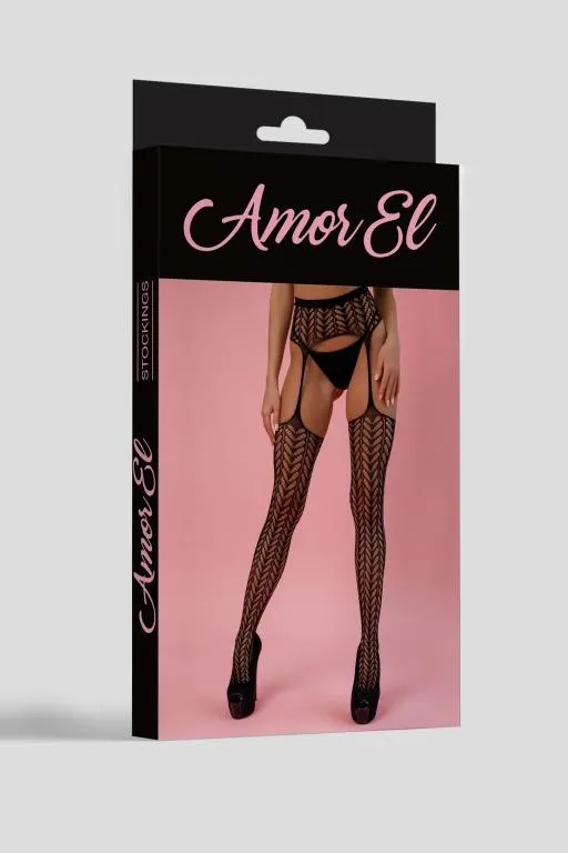 Эротическое чулки с поясом cordova (s/l) черный в Перми