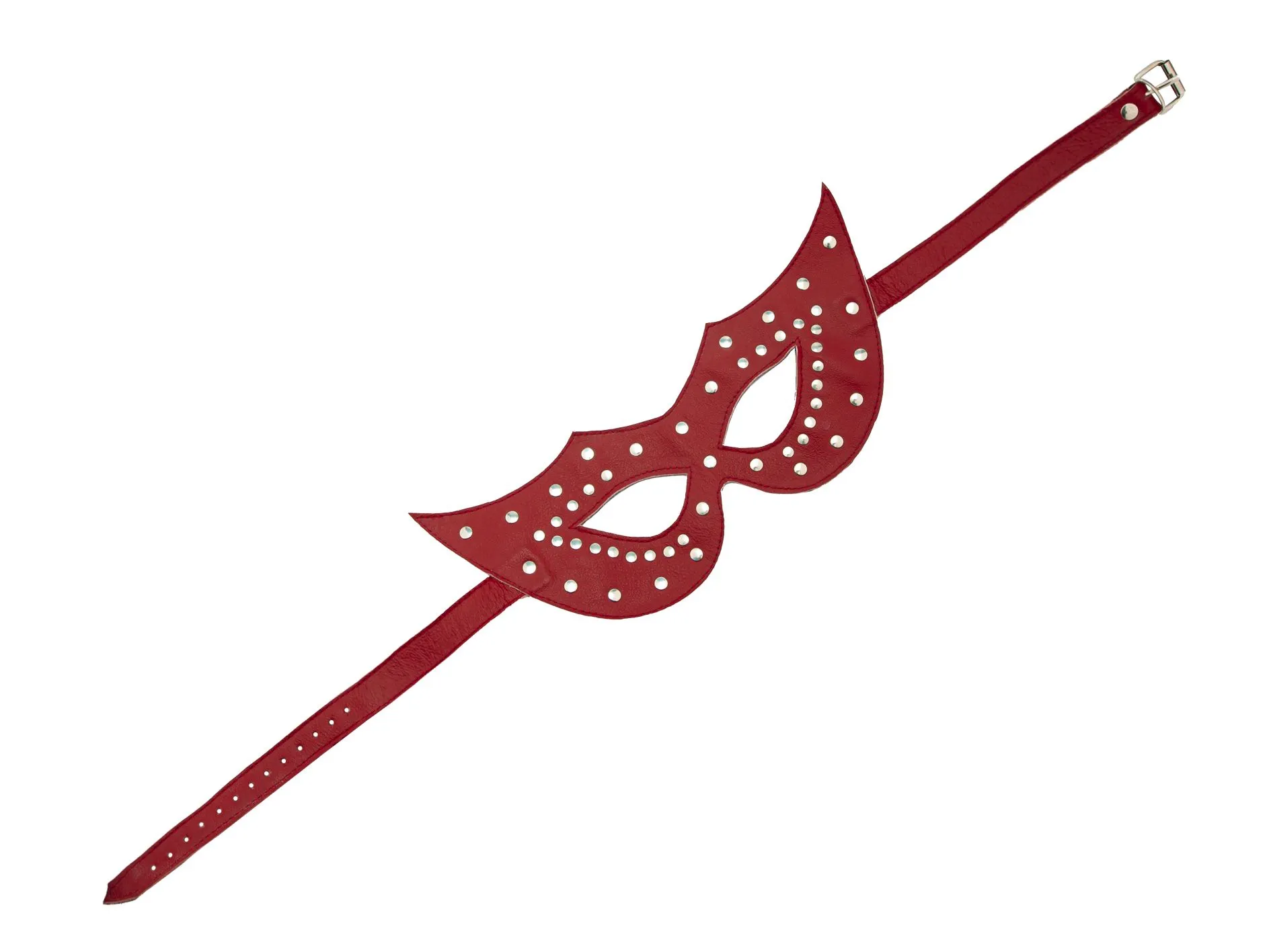 очки-маска подиум с клепками, красные в Перми