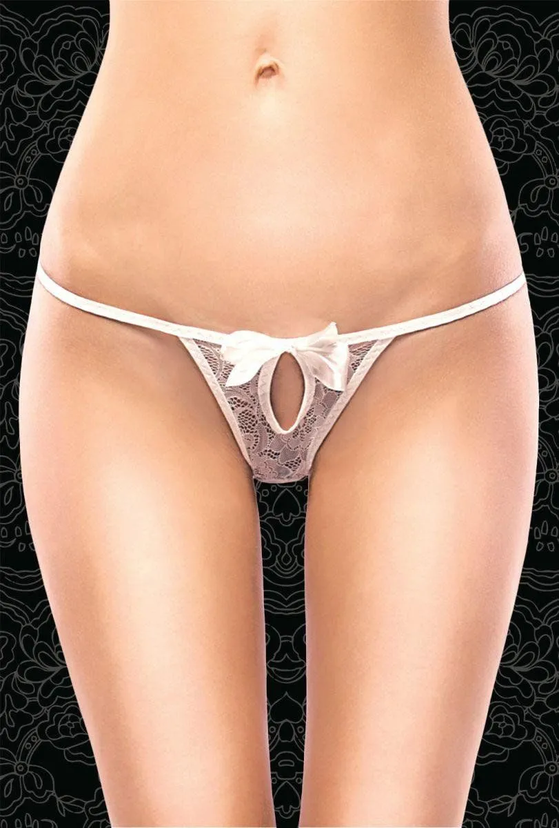 Эротическое стринги с вырезом flirton 2682 белые в Перми